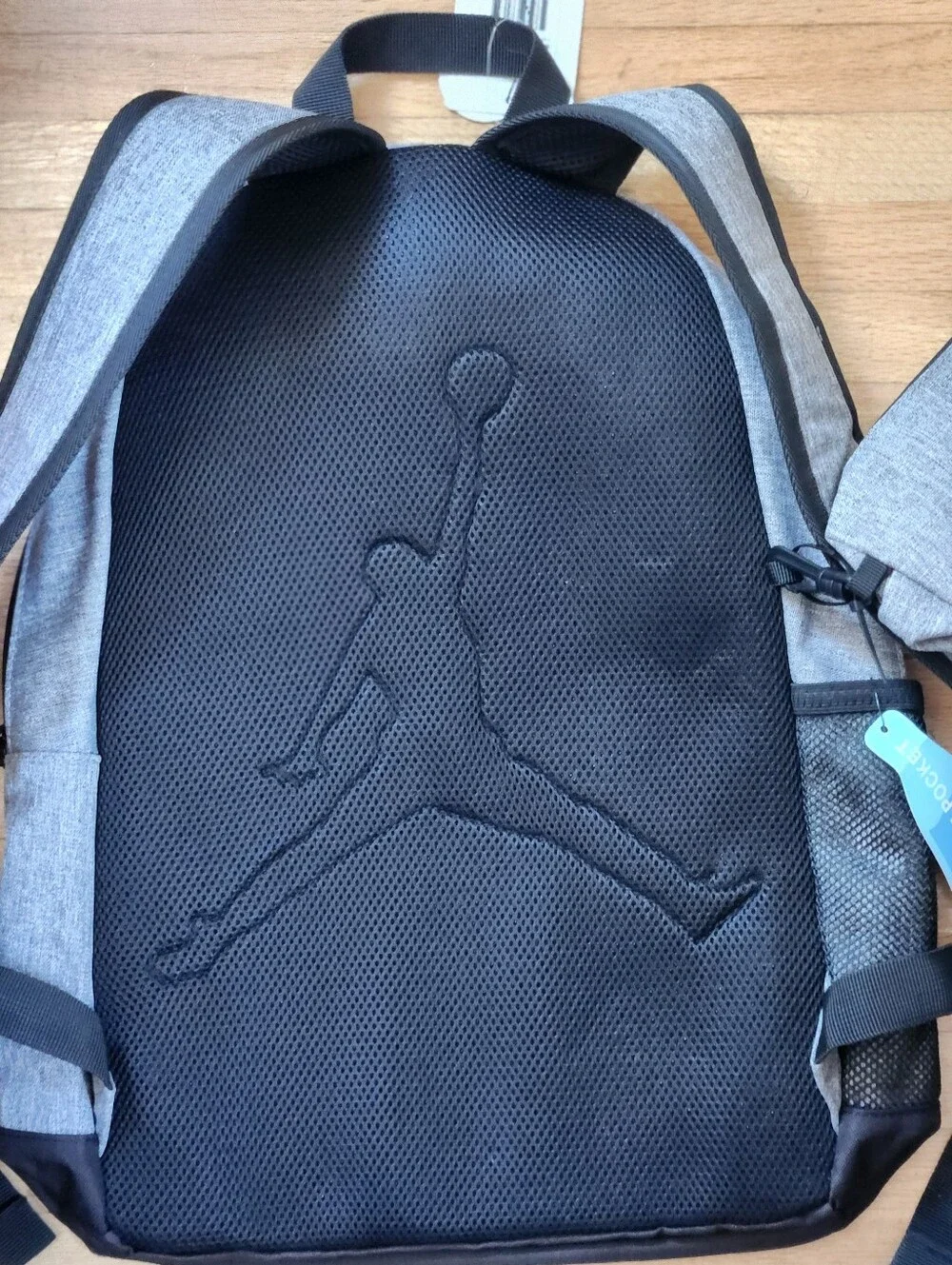Air Jordan Backpack & Detachable Pencil Case Gray Black Set